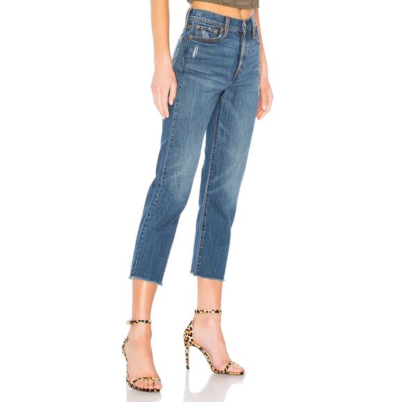 Levi’s Wedgie Straight Jeans Lasting Impression Blue Size 24 - Picture 3 of 16